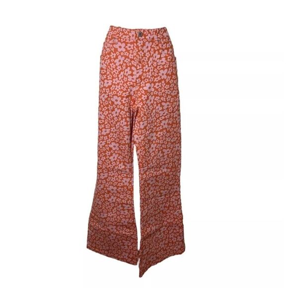 Cotton On Womens Original Flare Jeans Bella Daisy Groovy 70s Floral Y2K NWT US 4 - Picture 9 of 9